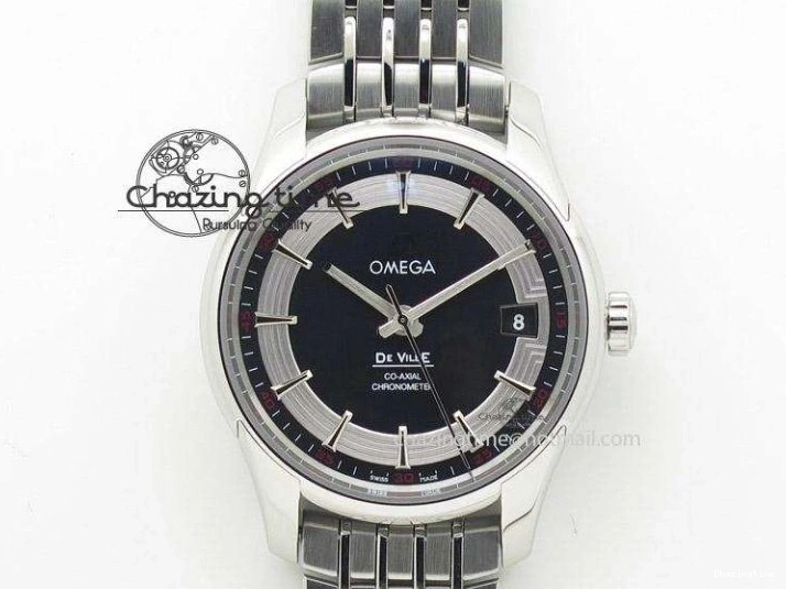 0421 De Ville Date YG MKF 1:1 Best Edition White Textured Dial Diamonds Marker on Brown Leather Strap A WaterResistant 7754